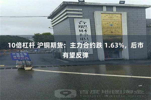 10倍杠杆 沪铜期货：主力合约跌 1.63%，后市有望反弹