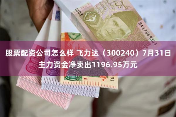 股票配资公司怎么样 飞力达（300240）7月31日主力资金净卖出1196.95万元