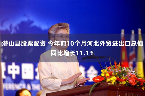 潜山县股票配资 今年前10个月河北外贸进出口总值同比增长11.1%