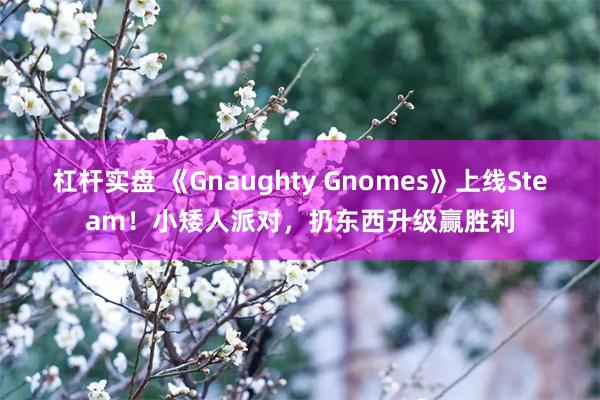 杠杆实盘 《Gnaughty Gnomes》上线Steam！小矮人派对，扔东西升级赢胜利