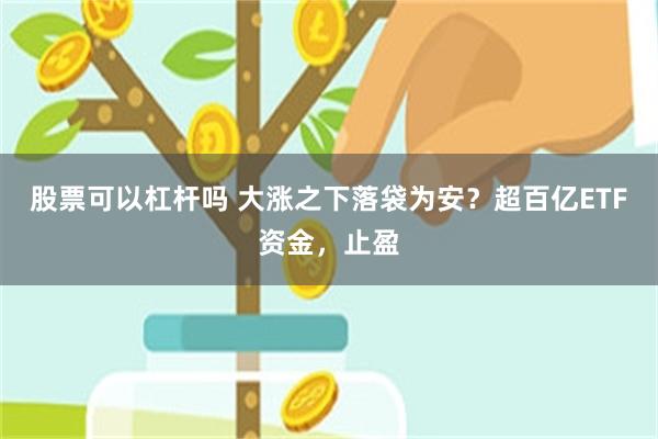 股票可以杠杆吗 大涨之下落袋为安？超百亿ETF资金，止盈